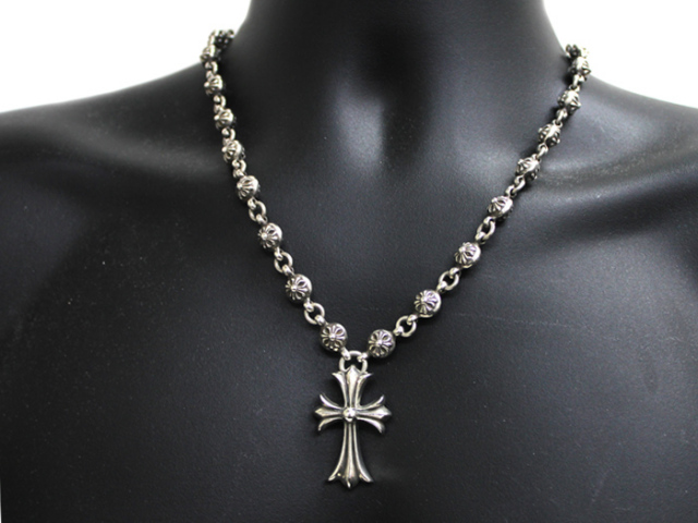 クロムハーツ ◇ スモールCHクロス with クロスボール ネックレス #1