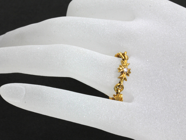 中古】 クロムハーツ ◇ 22K タイニーE CHプラス with 4Pダイヤモンド