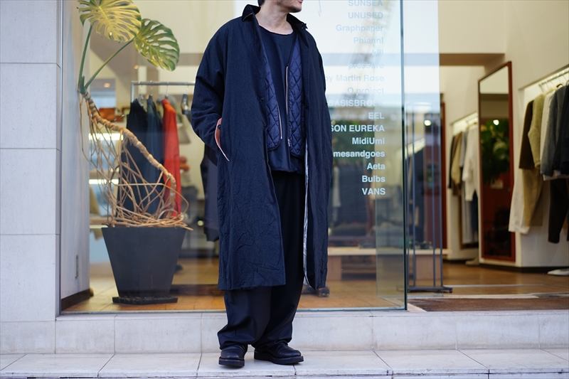 SUNSEA(サンシー)21AW Collectionの新作、Rigid Wool Coat/Beige Micro