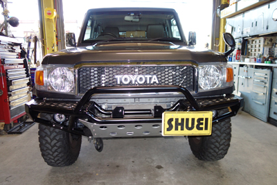 ランクルGRJ76のフロントバンパー交換！ | 4WD・四駆カスタム