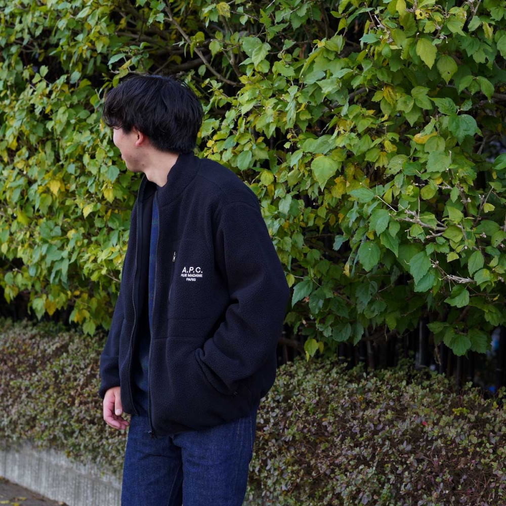 大活躍すること間違い無し。A.P.Cのフリースブルゾン | 1989 Men's Blog