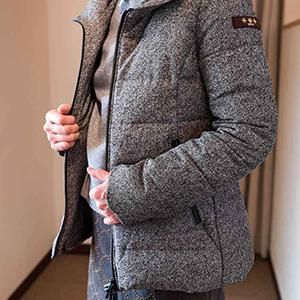 TATRAS [タトラス] CERTOSAツイード調ミドル丈ダウン モカ | Lin total