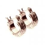 フープピアス（ピンクゴールド） - ハワイアンジュエリー Lono（ロノ