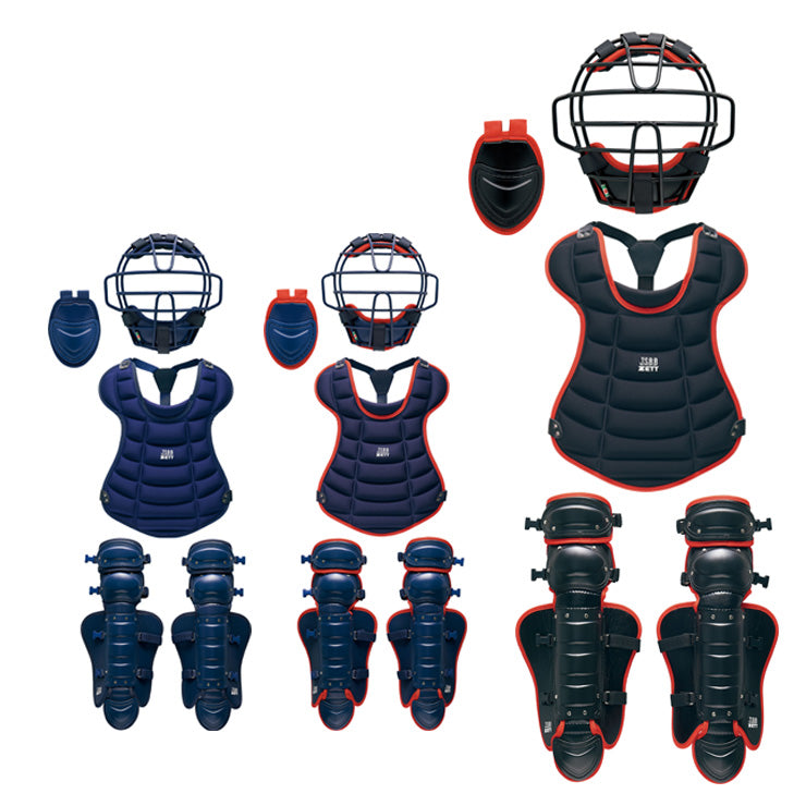 2025モデル】ゼット 少年軟式 キャッチャー防具 4点セット マスク