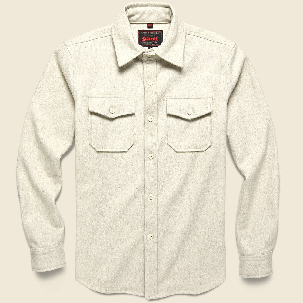 CPO Wool Shirt - Oatmeal