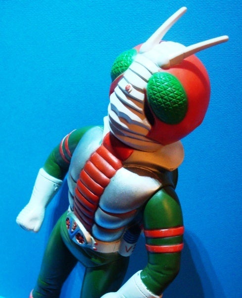 ☆仮面ライダーV3 当時もの マスダヤ（増田屋）トーキングソフビ