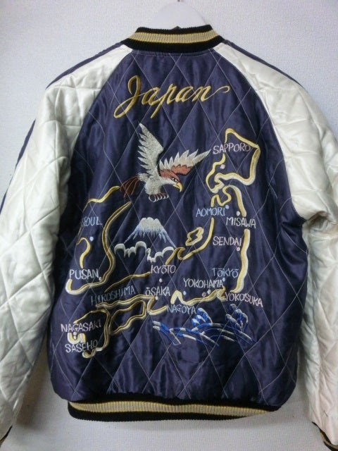 テーラー東洋 スカジャン ロードランナーXジャパンマップ TT13349-119