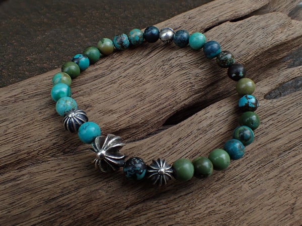 CHROME HEARTS 6mm Turquoise Beed Bracelet | アクセサリーショップ