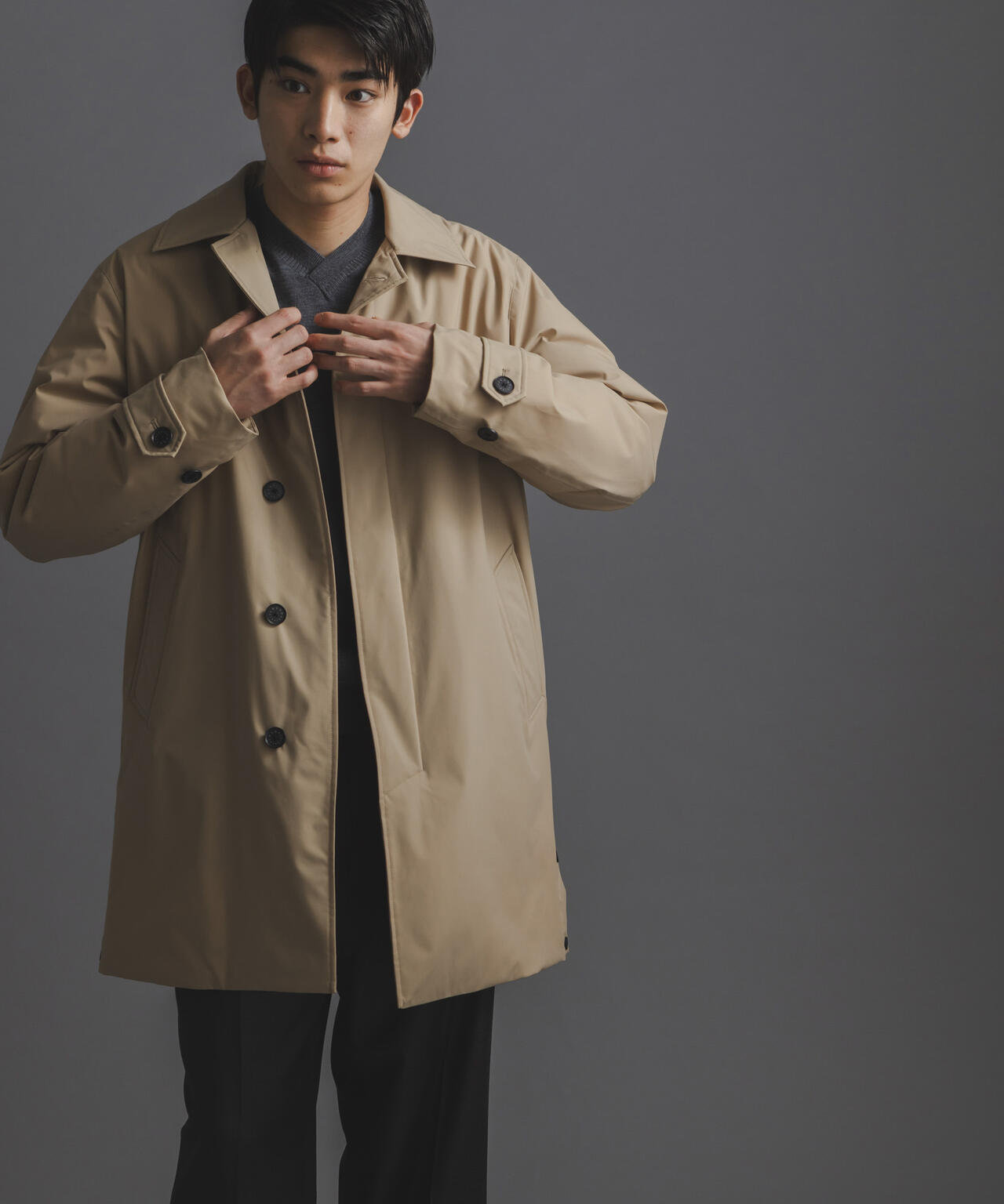 西川ダウン(R)」ステンカラー ダウン