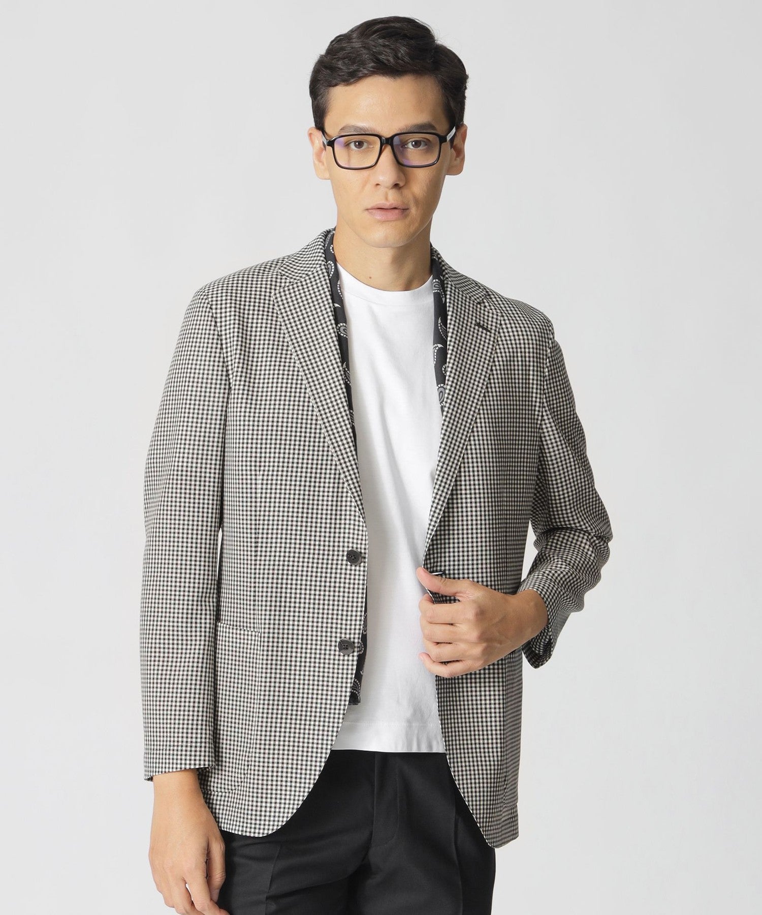 STUART'S TRAVELER】マナードシェパードチェックジャケット(ジャケット