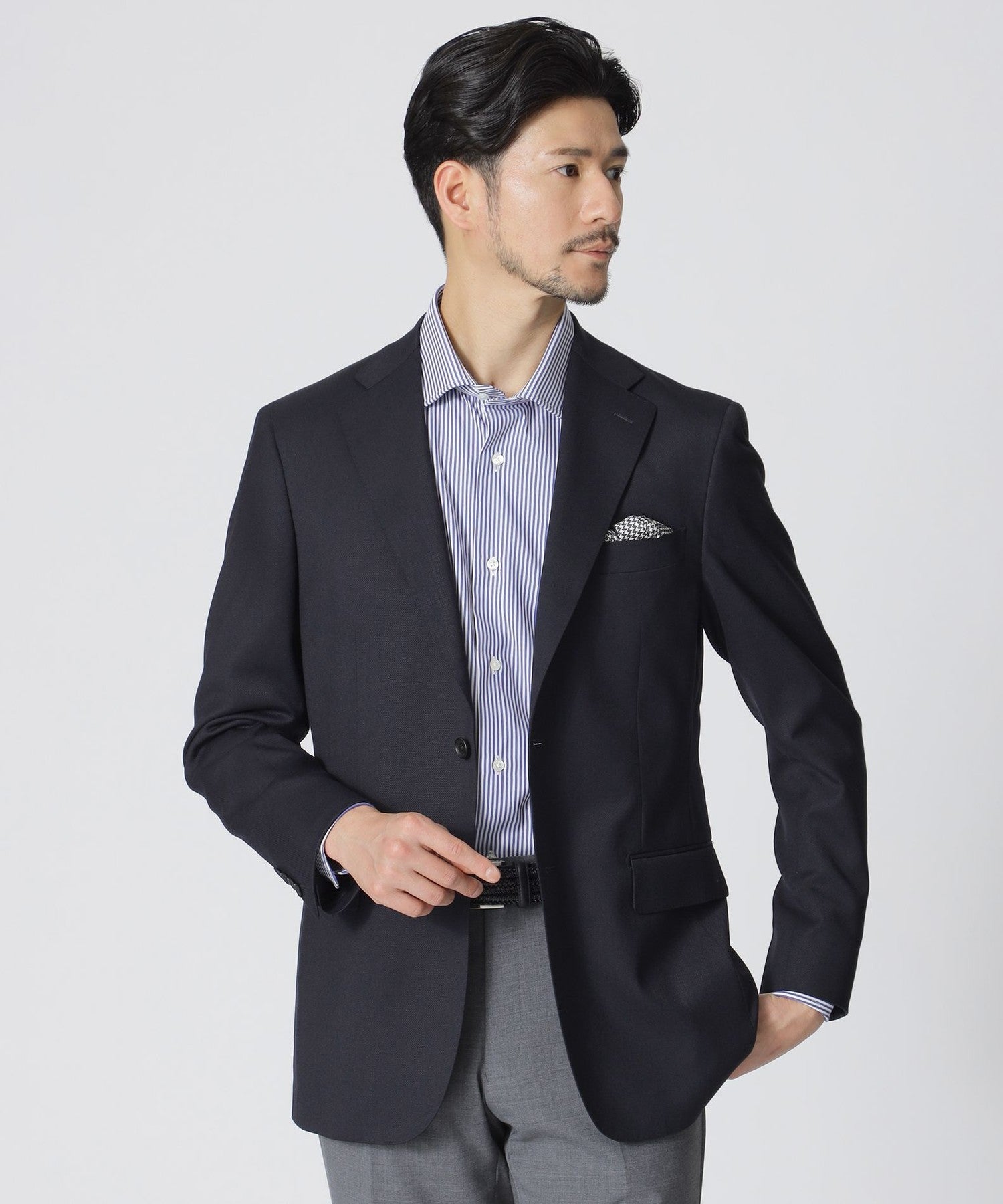 EASTGATE MODEL】ネイビーシングルブレストジャケット(ジャケット