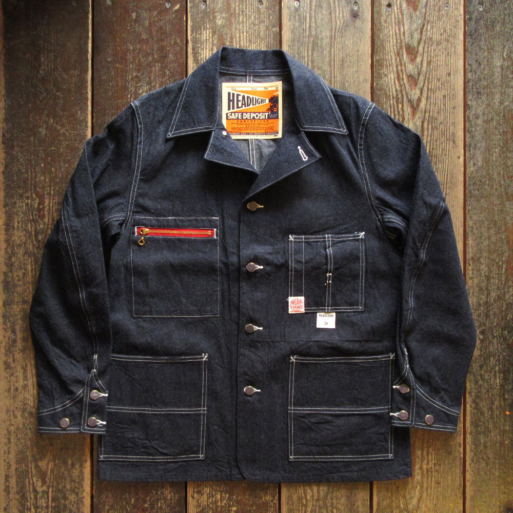 HEADLIGHT/ヘッドライト】11oz. BLUE DENIM WORK COAT – Stroke Clothing
