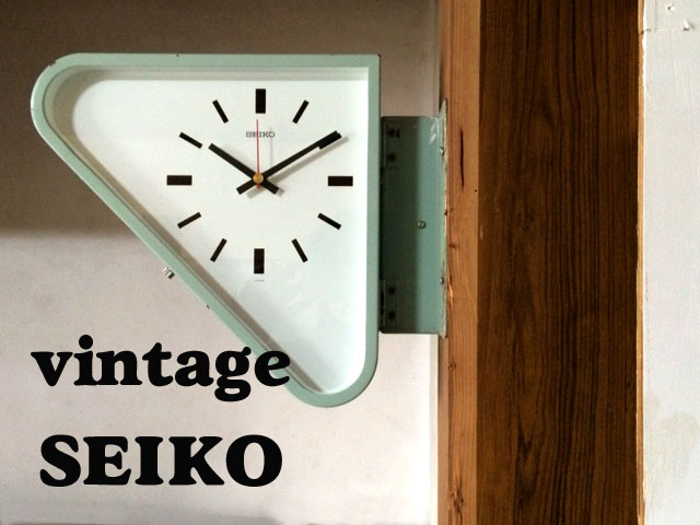 ビンテージ SEIKO/セイコー 船舶用時計 壁掛時計 ダブルフェイス 昭和