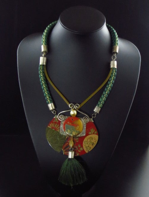 Engraved accessories Japanese hair accessories, bold choker made