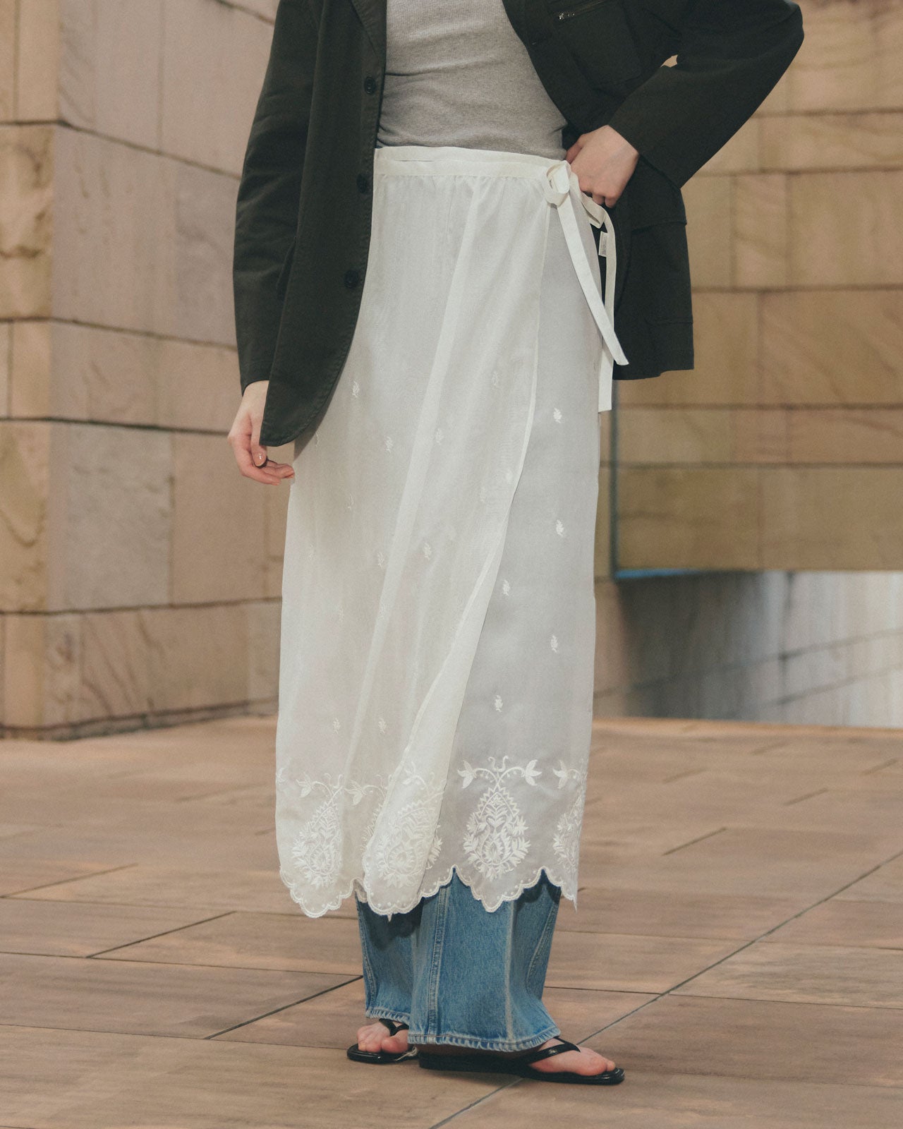 LACE APRON SKIRT – Shinzone