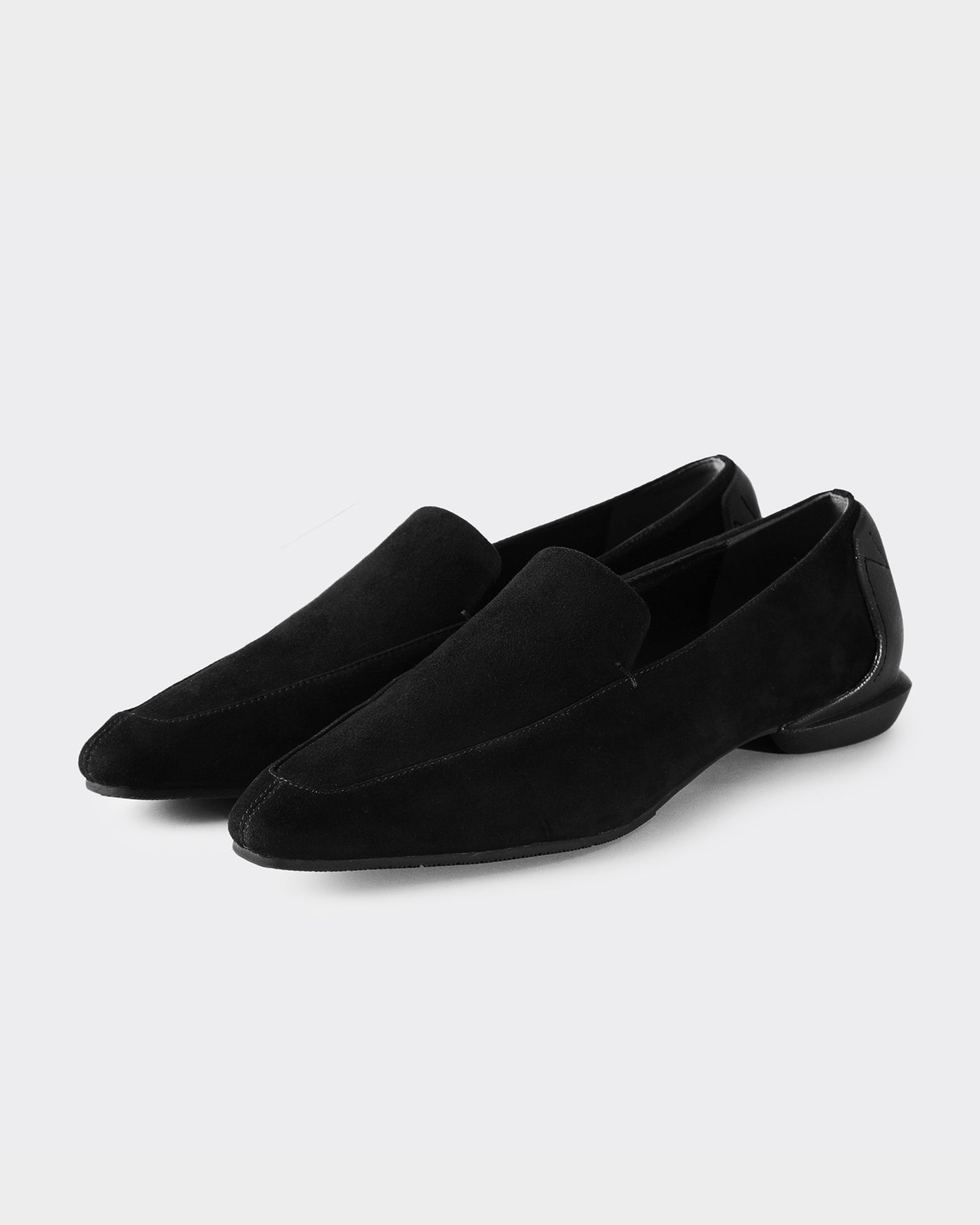 CHISEL TOE SUEDE SLIPON / BLACK – SHISEI