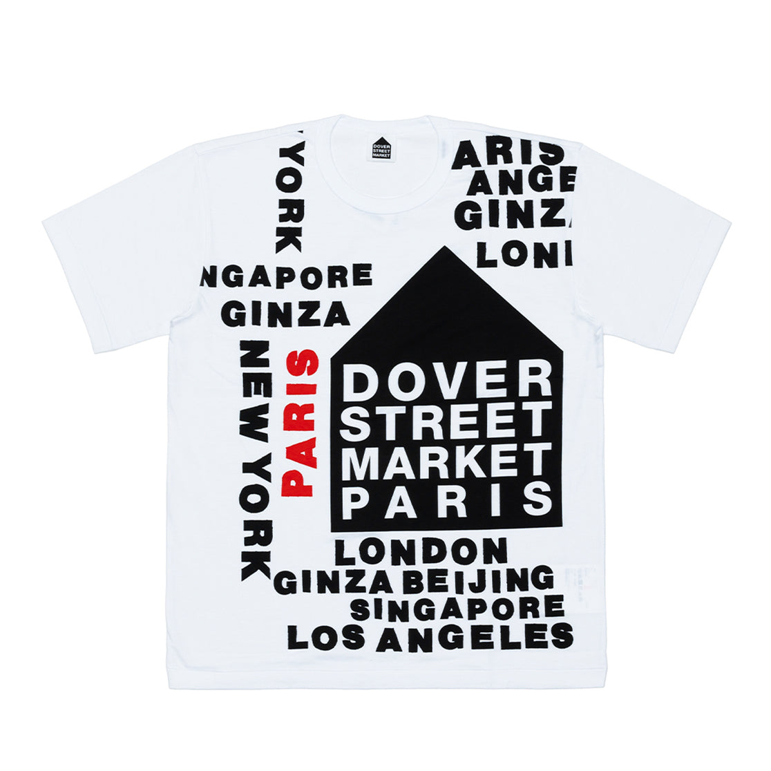 DOVER STREET MARKET: DSM PARIS COTTON JERSEY TEE (WHITE) | DSMG E-SHOP