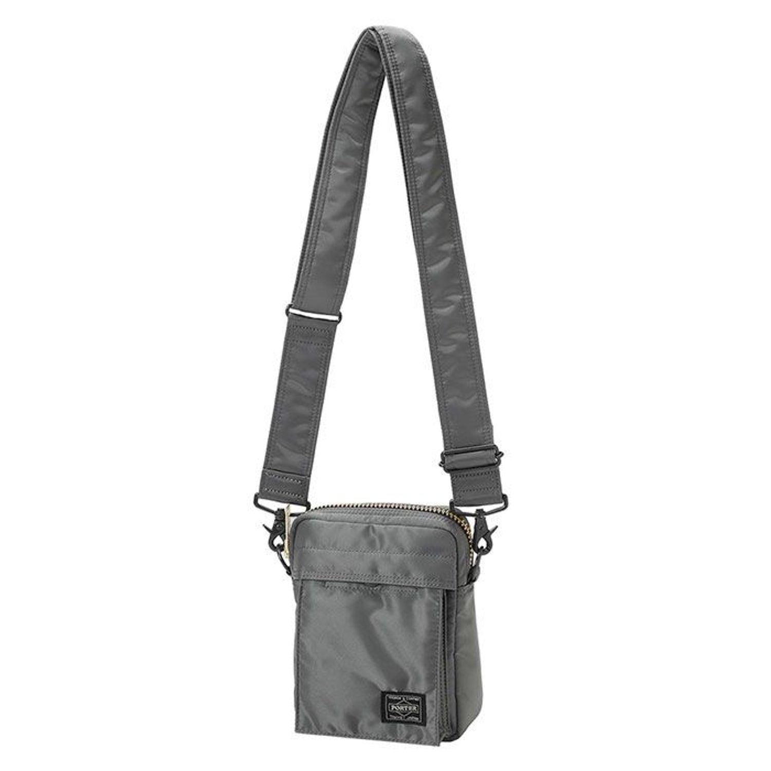 PORTER: PX Tanker Vertical Shoulder Bag (Silver Gray) | DSMG E-SHOP