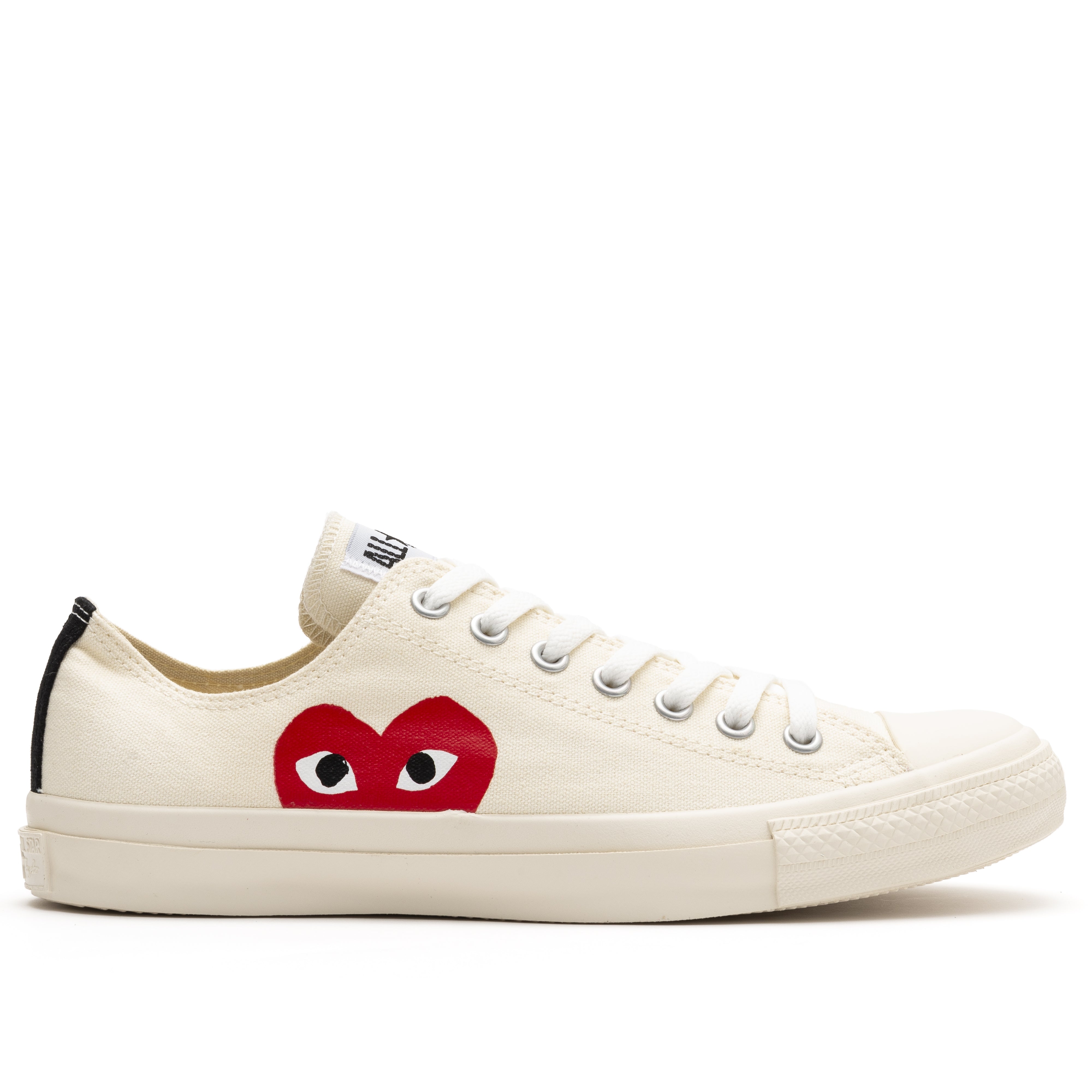 PLAY CDG CONVERSE: Allstar Low (White) | DSMG E-SHOP