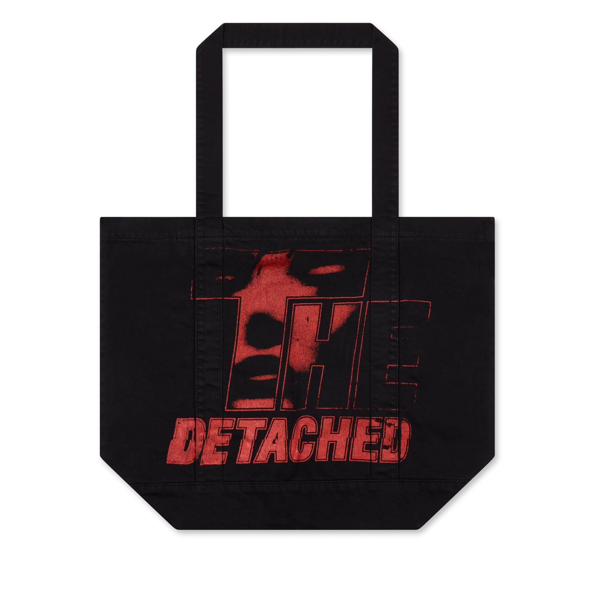 Raf Simons: Cotton Tote Bag With Print (Black) | DSML E-SHOP