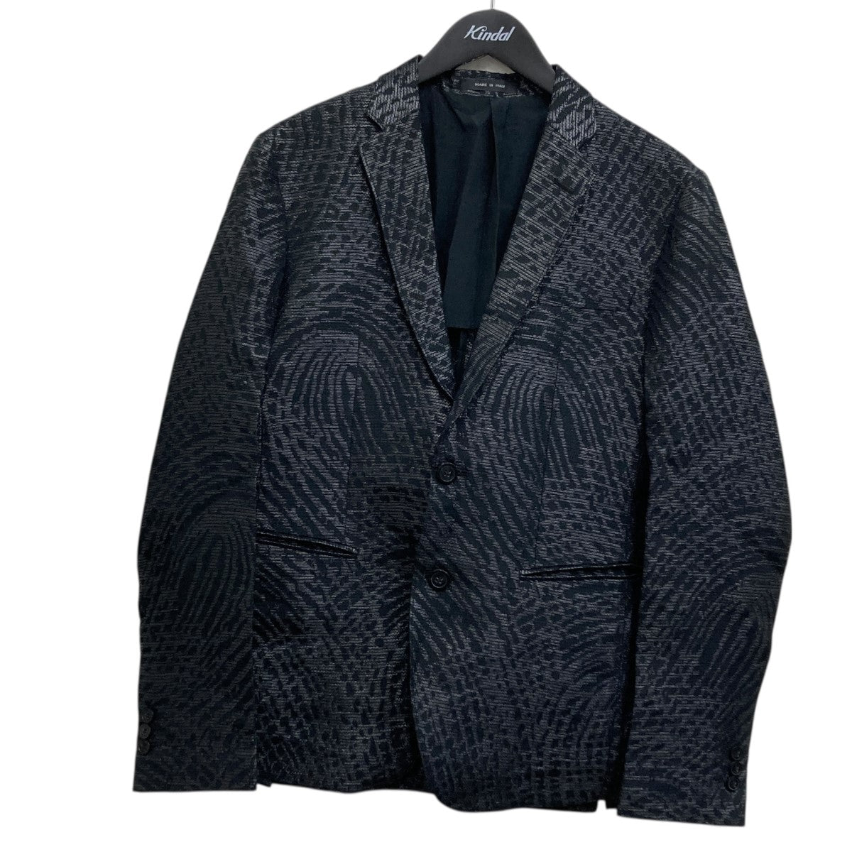 EMPORIO ARMANI(エンポリオアルマーニ) 指紋柄 テーラードジャケット