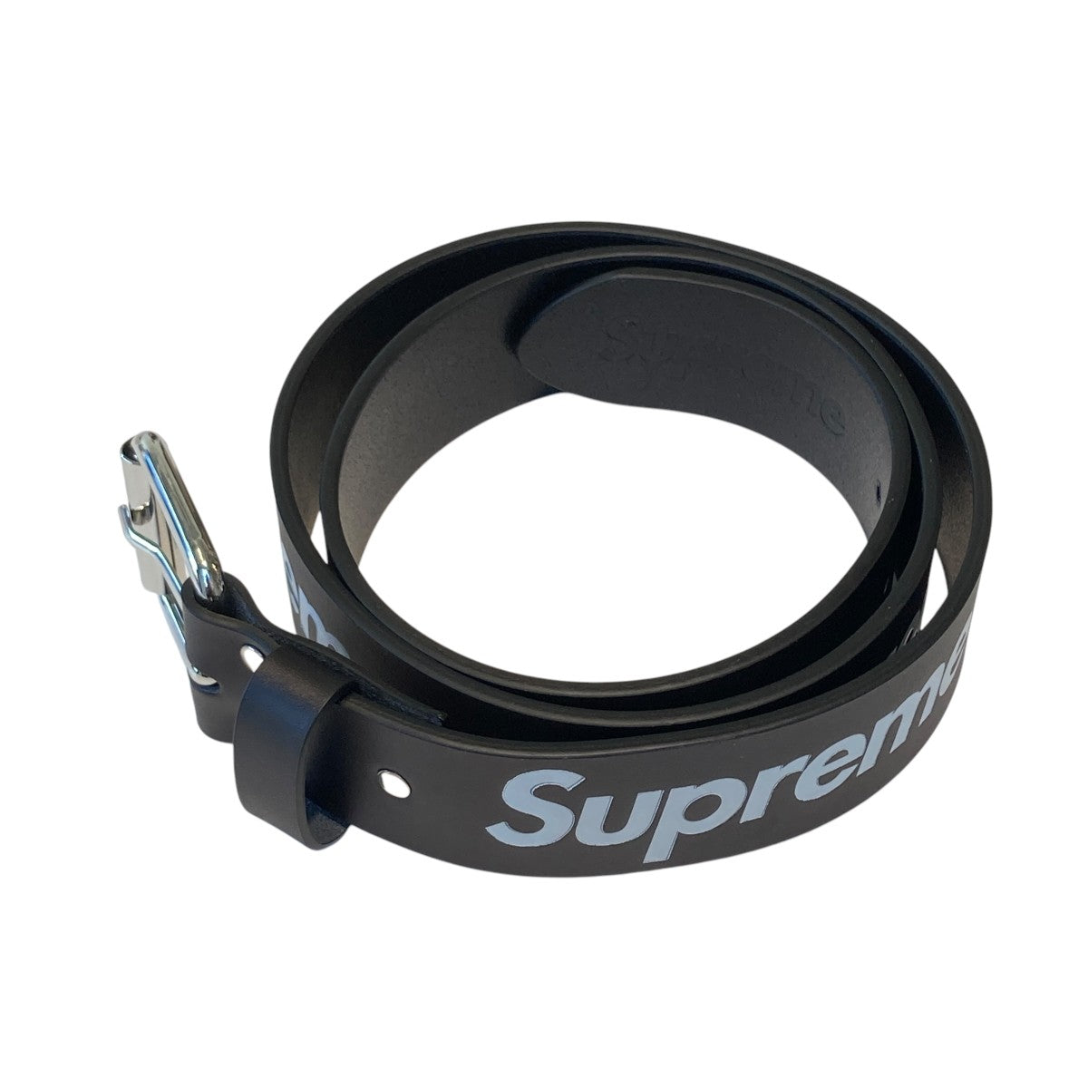 Supreme(シュプリーム) 23SSリピートレザーベルト ブラック サイズ L