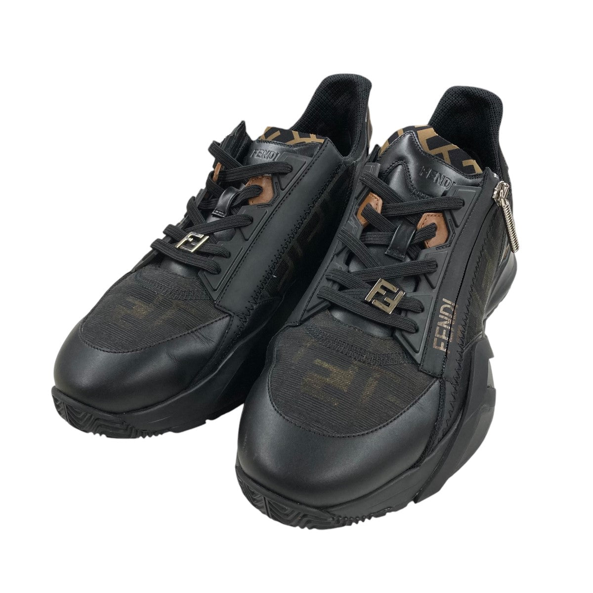 FENDI(フェンディ) FLOWスニーカー7E1392 7E1392 ブラック サイズ 8