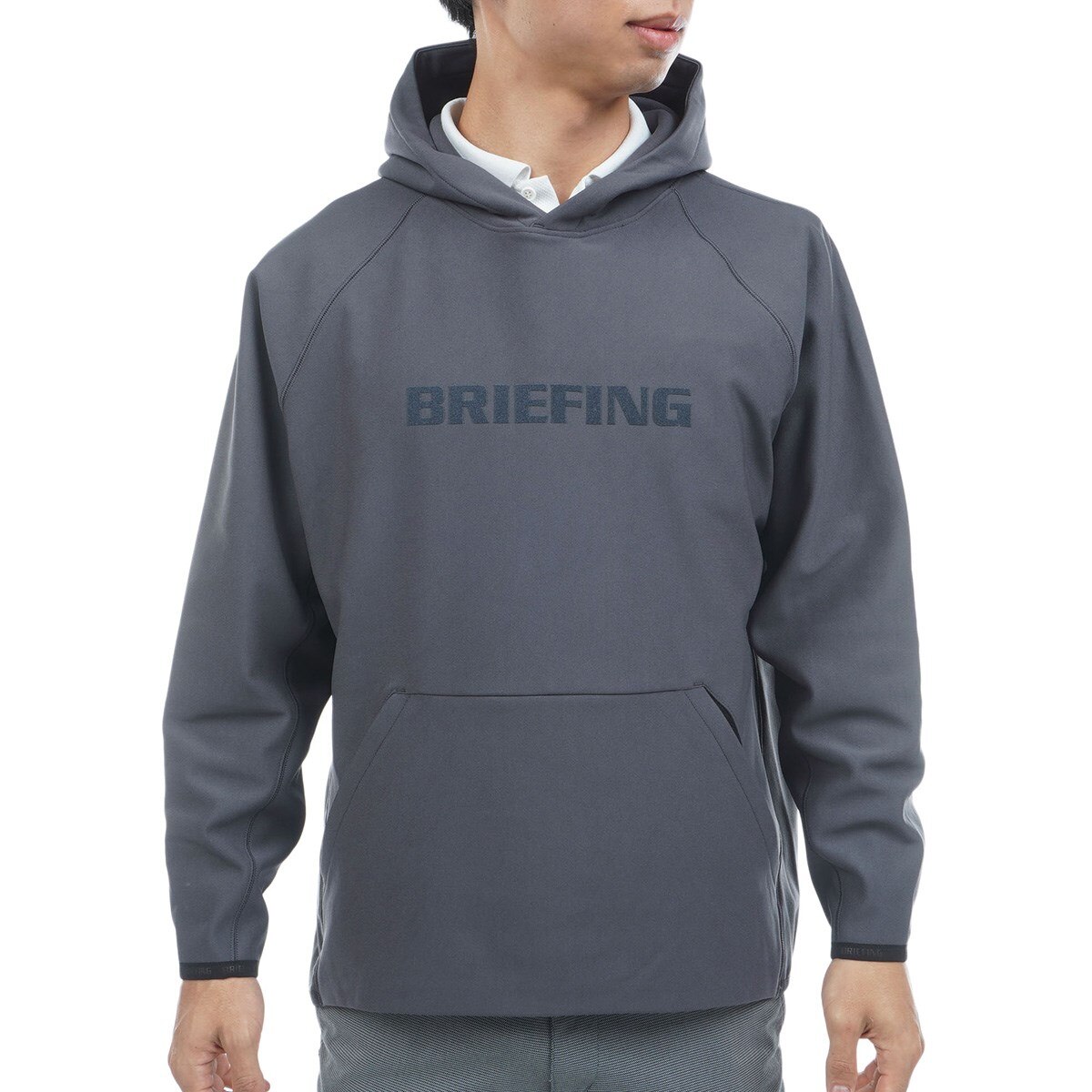 ストレッチ ロゴ フーディー(中間着(セーター、トレーナー))|BRIEFING