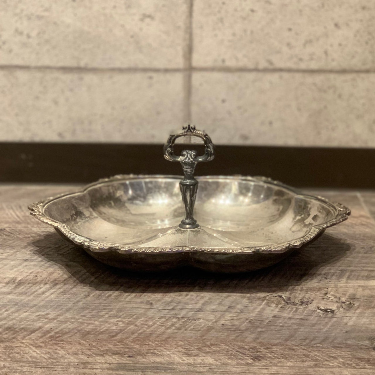 英イギリス アンティーク ビンテージ 純銀PSILVER PLATE トレー 英