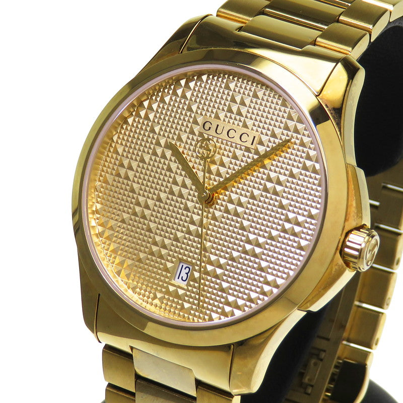 GUCCI/グッチ】 126.4 Gタイムレス 腕時計 GP クオーツ ゴールド