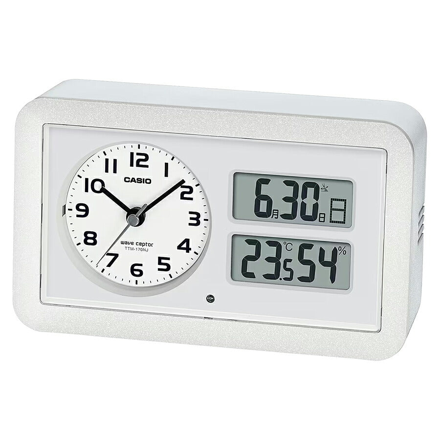 カシオ クロック アナデジ 電波 目覚まし時計 TTM-170NJ-7JF 置時計 温