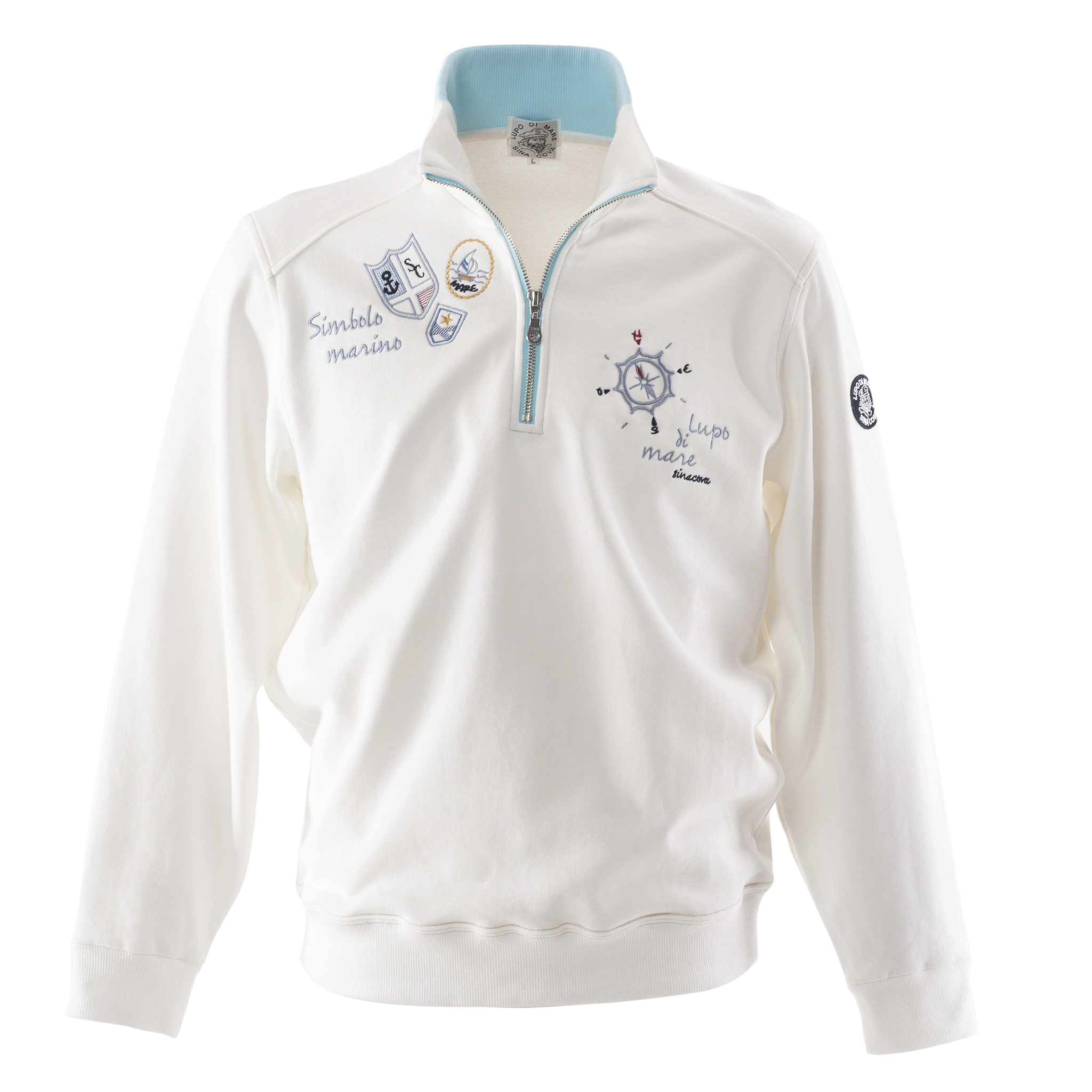 ZIPUPプルオーバー ハーフジップ トレーナー スウェット 鮮やかな