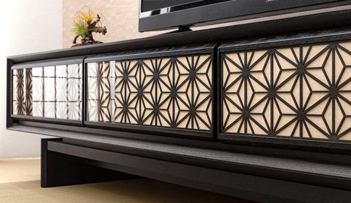 □組子調デザインテレビボード新発売 — 【公式】タンスのゲン本店