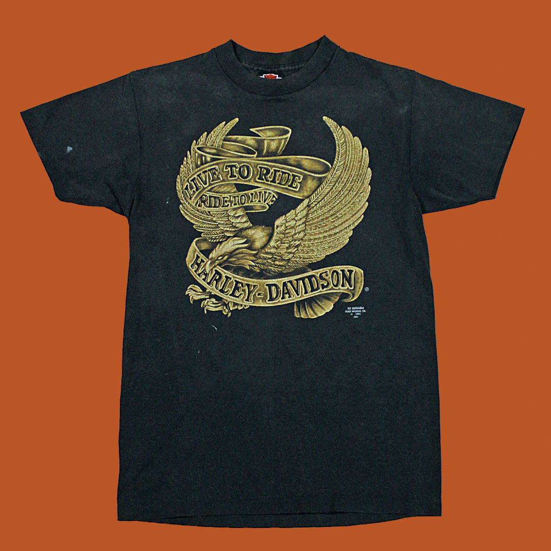 1991 3D Emblem Harley Davidson Al's Cycle Shop New York Vintage