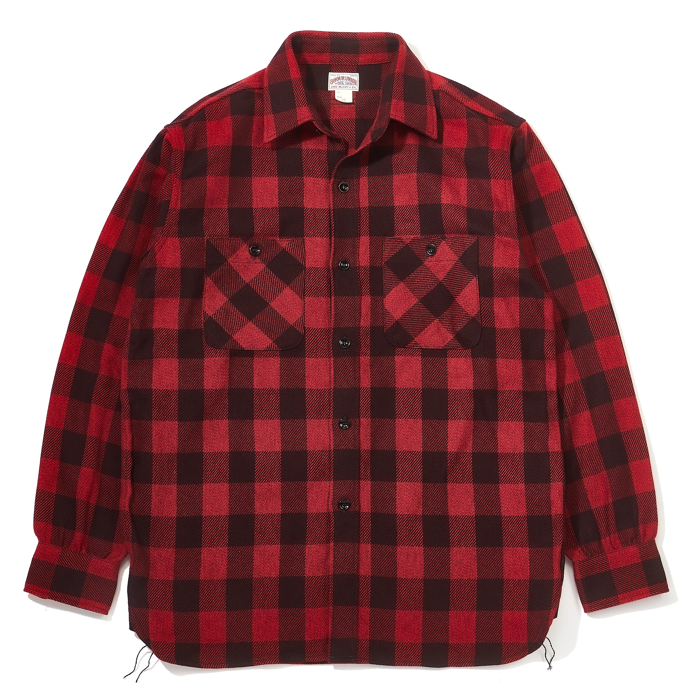 8HU TWISTED-YARN BUFFALO CHECK FLANNEL SHIRT – The Real McCoy's