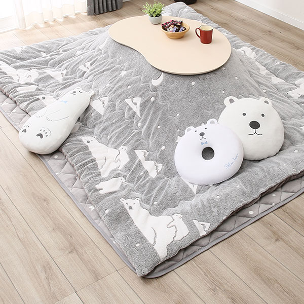 ニトリ こたつふとんセット 長方形(ポーラベアH チョウ) 【送料無料