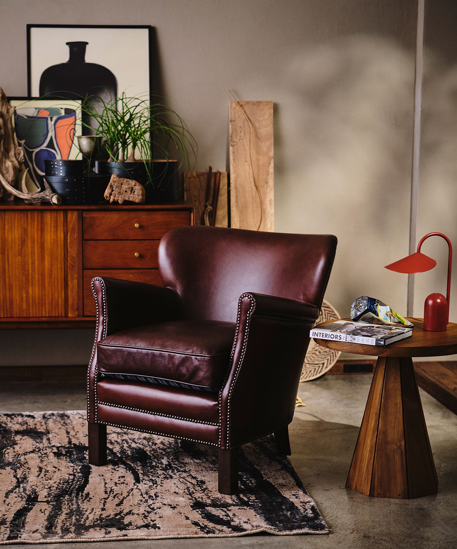 HALO（ハロー）PROFESSOR ARM CHAIR BIKERTAN レザー ソファ 一人掛け