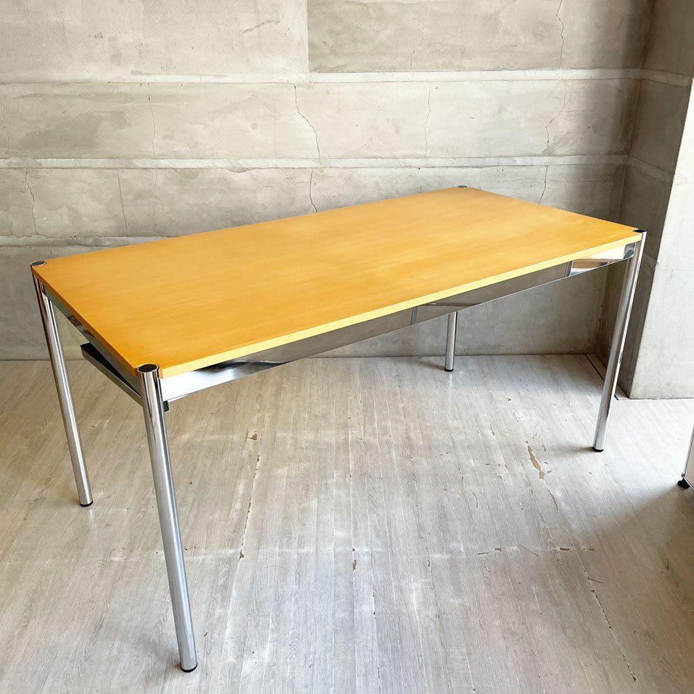 USMハラーテーブル W150cm D75cm 天板：ナチュラルビーチ USMハラー