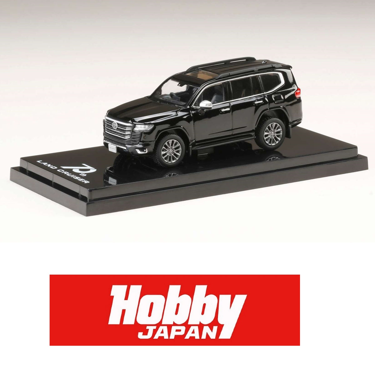 HOBBY JAPAN 1/64 Toyota LAND CRUISER (JA300W) ZX Black/ Black