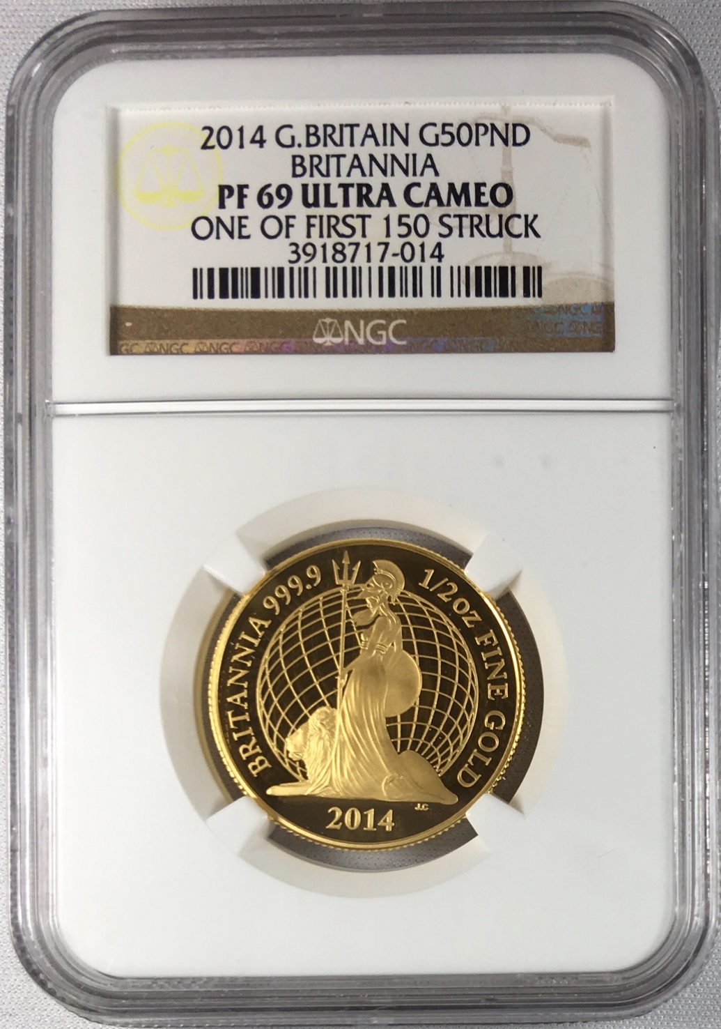 動画あり】プルーフ金貨【4枚セット】 グレートブリテン 2014