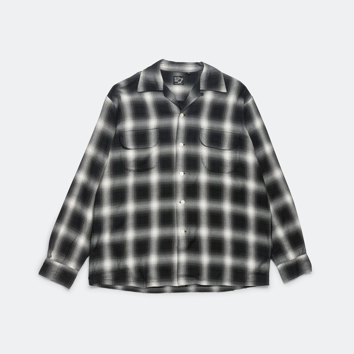 orslow-ombre-check-shirt-blck-