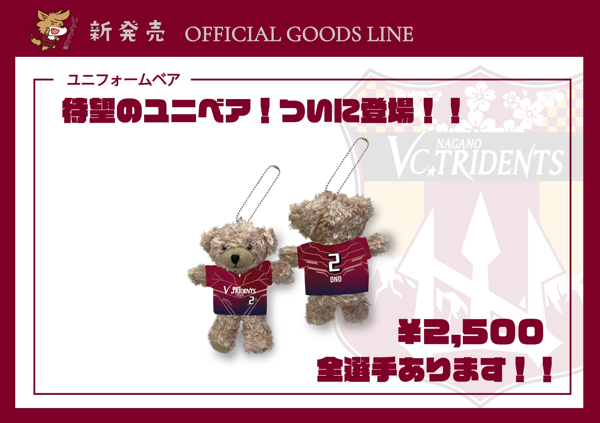 第10節】12/28-29 千曲大会 〜NEWグッズ情報〜 | 【公式】VC長野