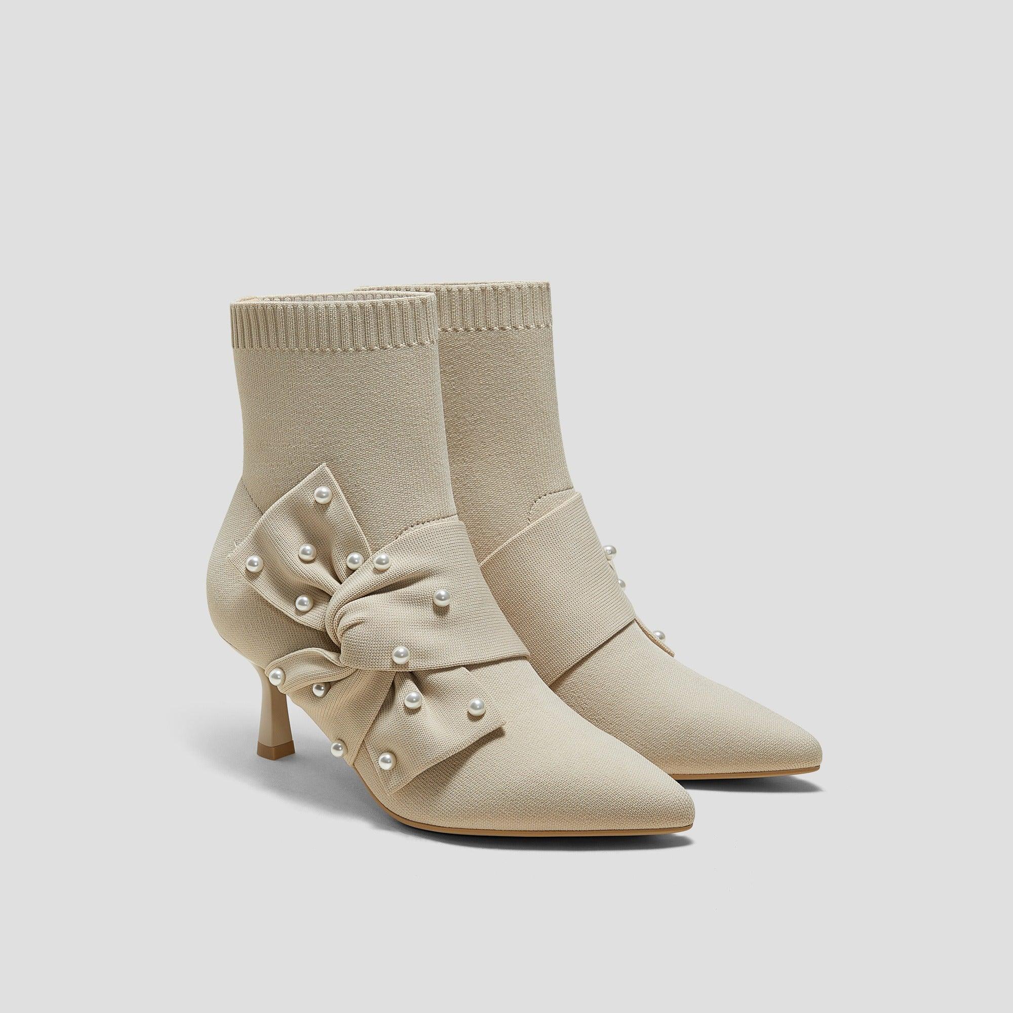 Athena] ポインテッドトゥ 撥水加工 アンクル ヒールブーツ – VIVAIA JAPAN