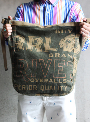 RRL ダブルアールエル キャンバストートバッグ、マーケットトート