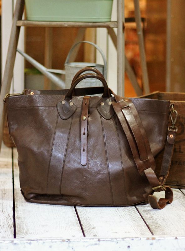 RRL ダブルアールエル LEATHER TOTE BAG D.BROWNを通販【paper 福岡】