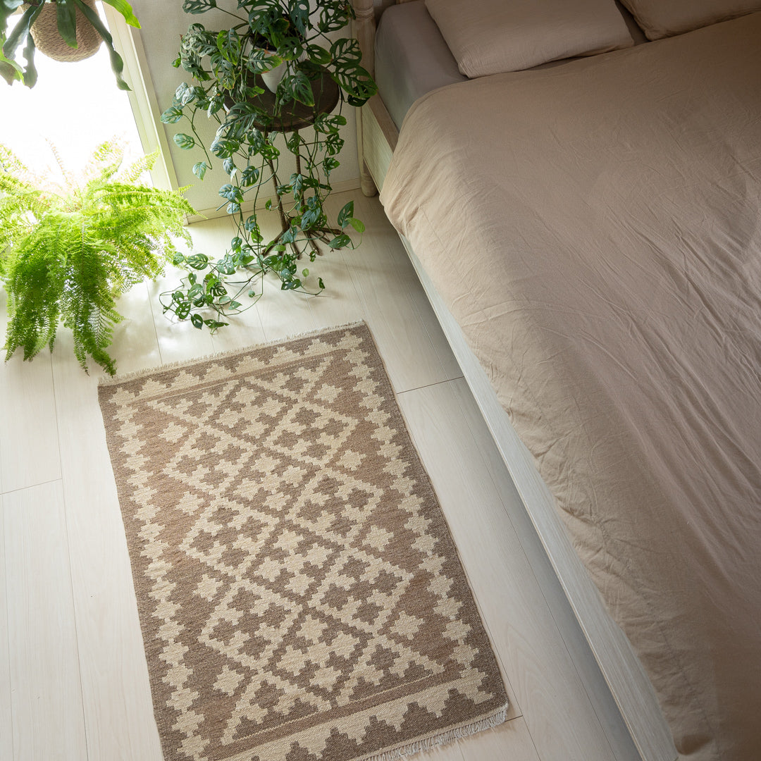 ペルシャ手織りキリム ウール ラグ シーラーズ 73×116cm – Persiadirect