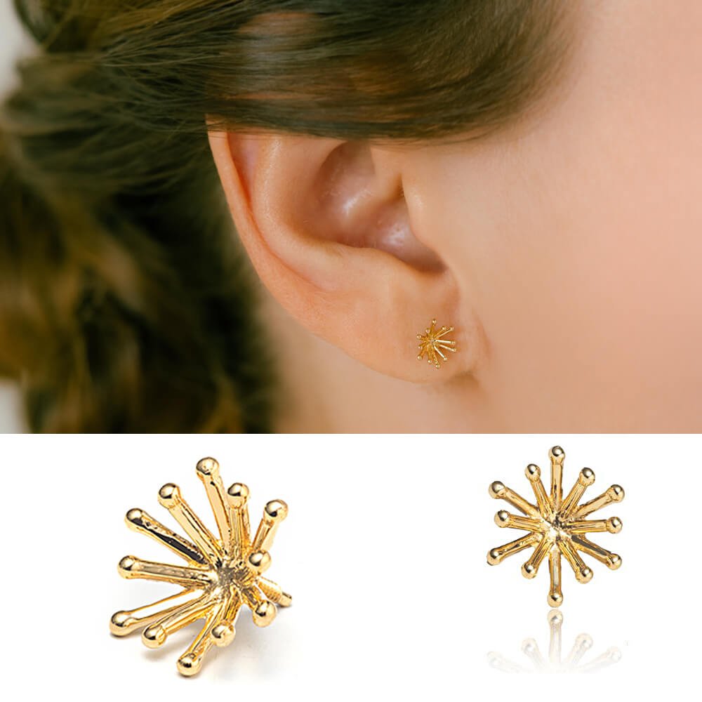 花火のボディピアス │K18yg ファイヤーワーク 軟骨ピアス – PICOLLET