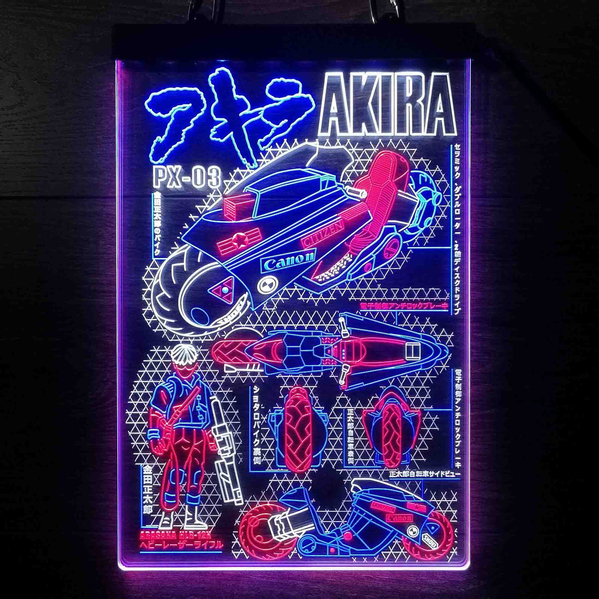 Akira Multi Colors Neon LED Sign | Beer Lodge Gift