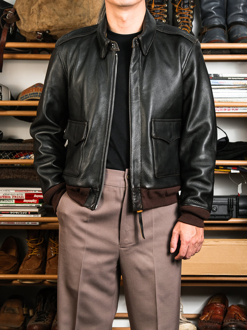 △ヴィンテージ復刻 ゴートレザー A-2ジャケット▽S～3XL – quietman