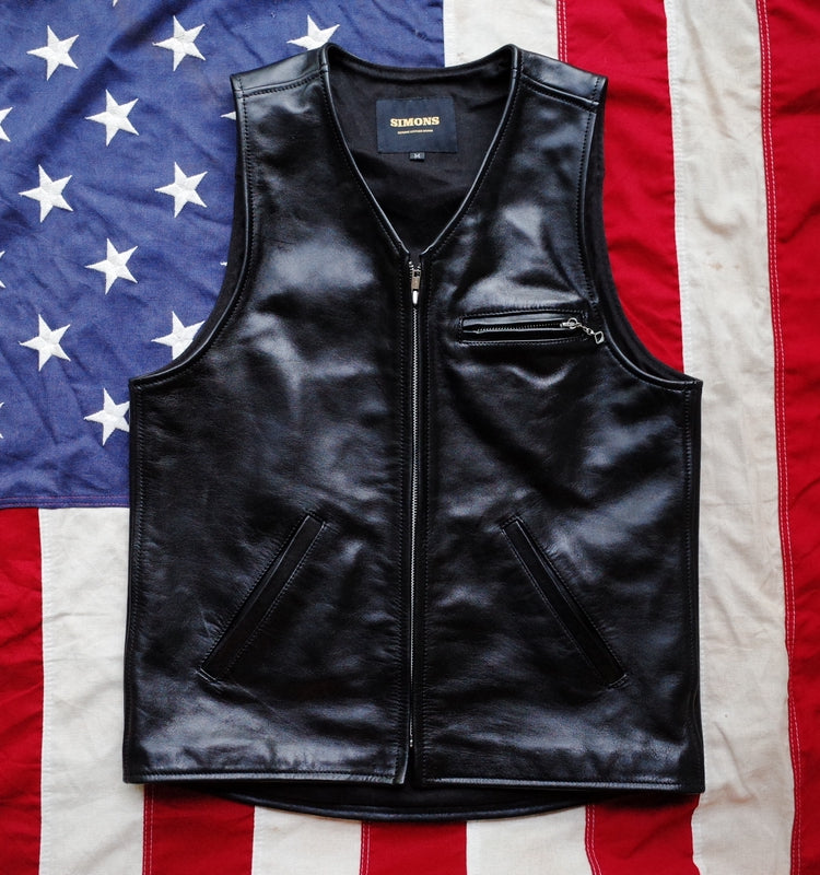 ヴィンテージ50's復刻モデル 高級ホースハイドレザー バイカー